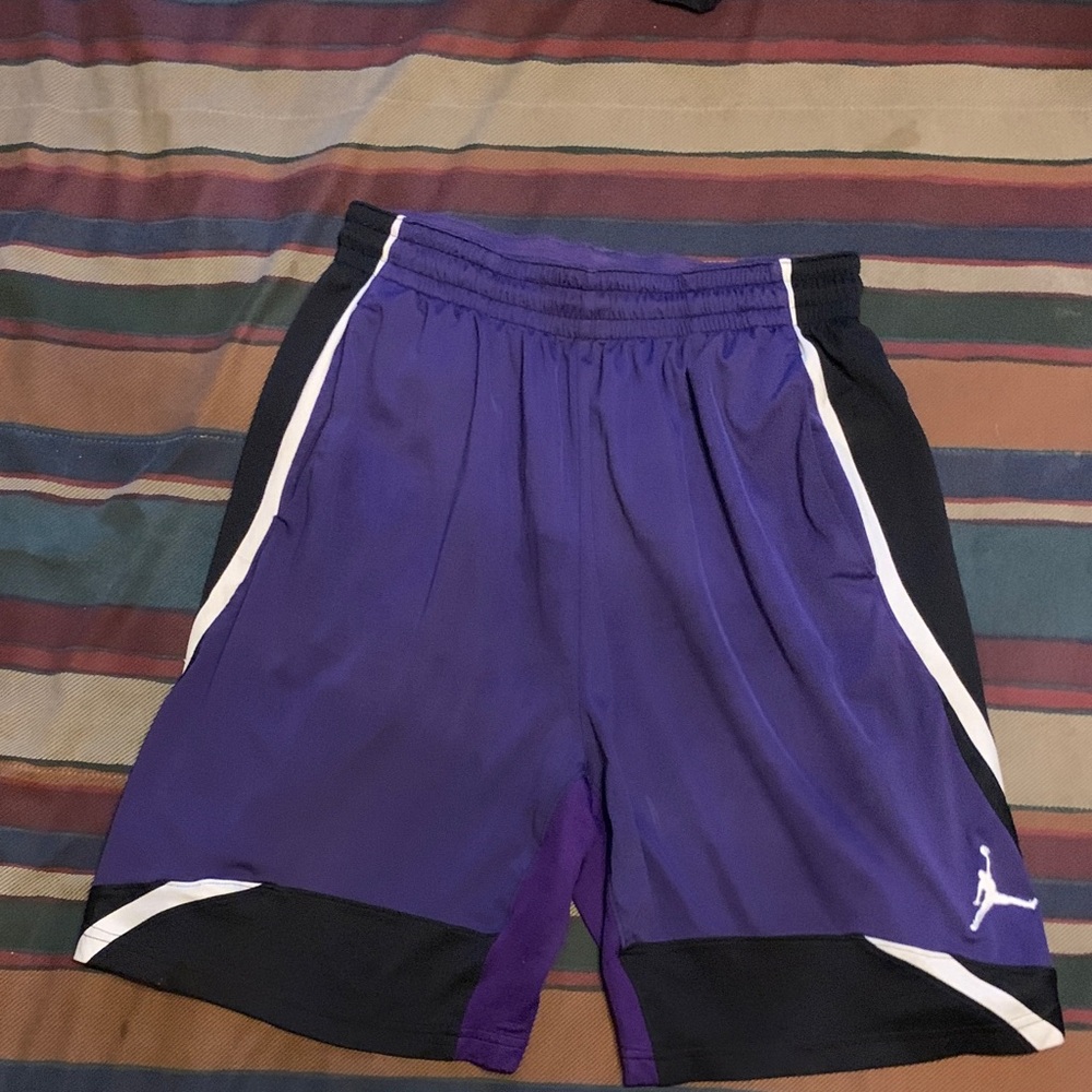 Jordan Purple and Black Basketball Athletic Shorts